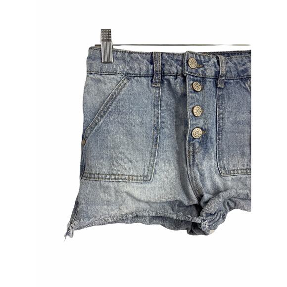 Epic Threads Girls Denim Blue Button-Fly Jean Shorts Kids Youth Size 14 - Picture 2 of 5